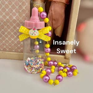 Cupcake Sprinkles Baby Bottle Necklace image 3