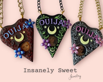 Ouija Planchette Antique Doll necklace - pick one