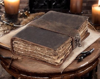 Cuaderno vintage de cuero suave, cuaderno de cuero marrón, cuaderno de cuero con cinturón, cuaderno de cuero vintage hecho a mano, regalos de cumpleaños, regalos del día de la madre