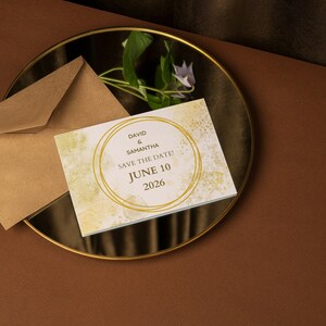 Save the date wedding invitation template