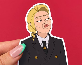 Amber Heard Drol Tie Vinyl Sticker Kak Proef Grappige Meme Tiktok Pettyparrot rare stickers