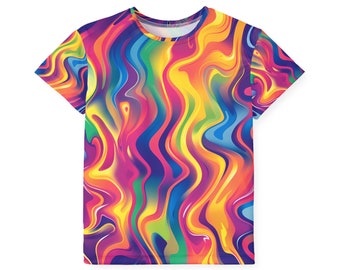 Camiseta Dry Fit para jóvenes para niños Jersey deportivo de secado rápido 100 % poliéster - Diseño loco