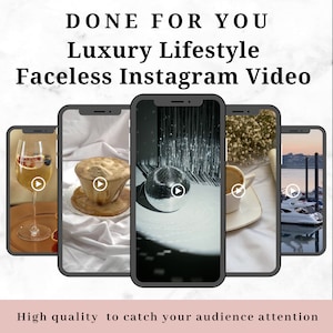 Luxury Lifestyle Faceless Instagram Video Reel, Luxury Women Reels, Rich Luxury Women Reels For Instagram with MRR PLR Resell Rights