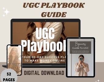 Creador de contenido UGC Portafolio UGC Guía para principiantes sobre derechos de reventa maestros UGC Hecho para usted Guía de marketing digital para vender