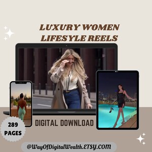 200+ rijke luxe vrouwen Lifetsyle-rollen Luxe rollen voor tiktok Instagram Instant Download Luxe rijke vrouwen rollen voor Instagram luxe rollen