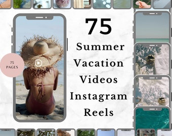 Faceless Summer Beach/Vacation Reels, MRR Faceless Reels, Vacation Travel Videos Photo Bundle for Instagram Reels, Vacation Instagram Reels