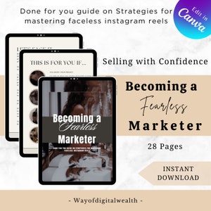 Selling with Confidence Done-for-You Guide on Strategies for Mastering Faceless Instagram Reels MRR, Instant download