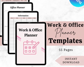 Work & Office Planner, Office Tasks Planner, Office Organizer, Work To Do List, Work Schedule Employee Planner Business Meeting Work Tracker