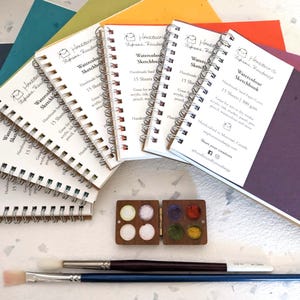 Large | Plantable Cotton Watercolour Sketchbooks | Eco-friendly | Urban Sketching | Travel | Watercolor