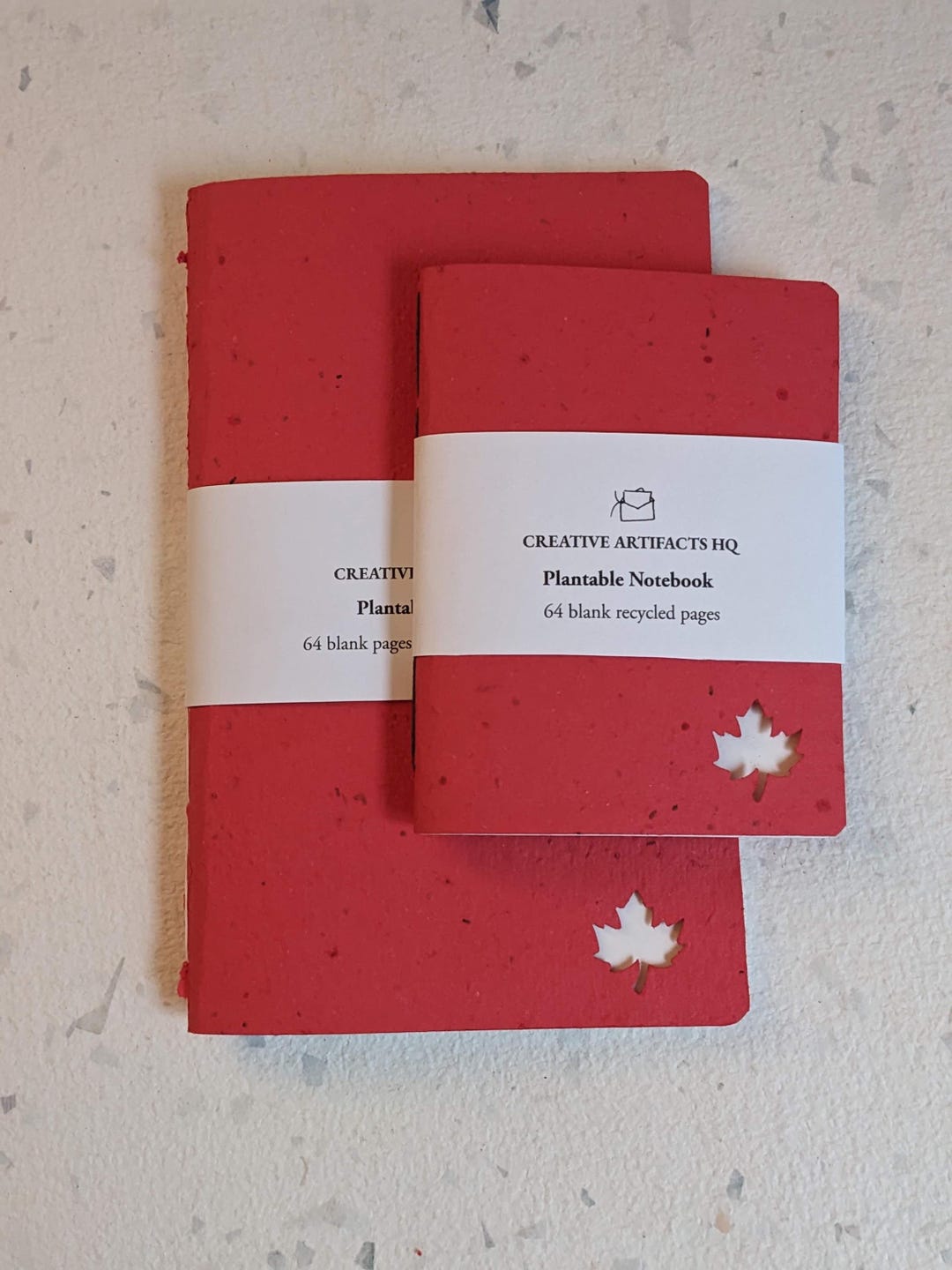 Maple Notebook Maple Leaf Plantable Handsewn Cotton Notebook | Traveller Notebook ...
