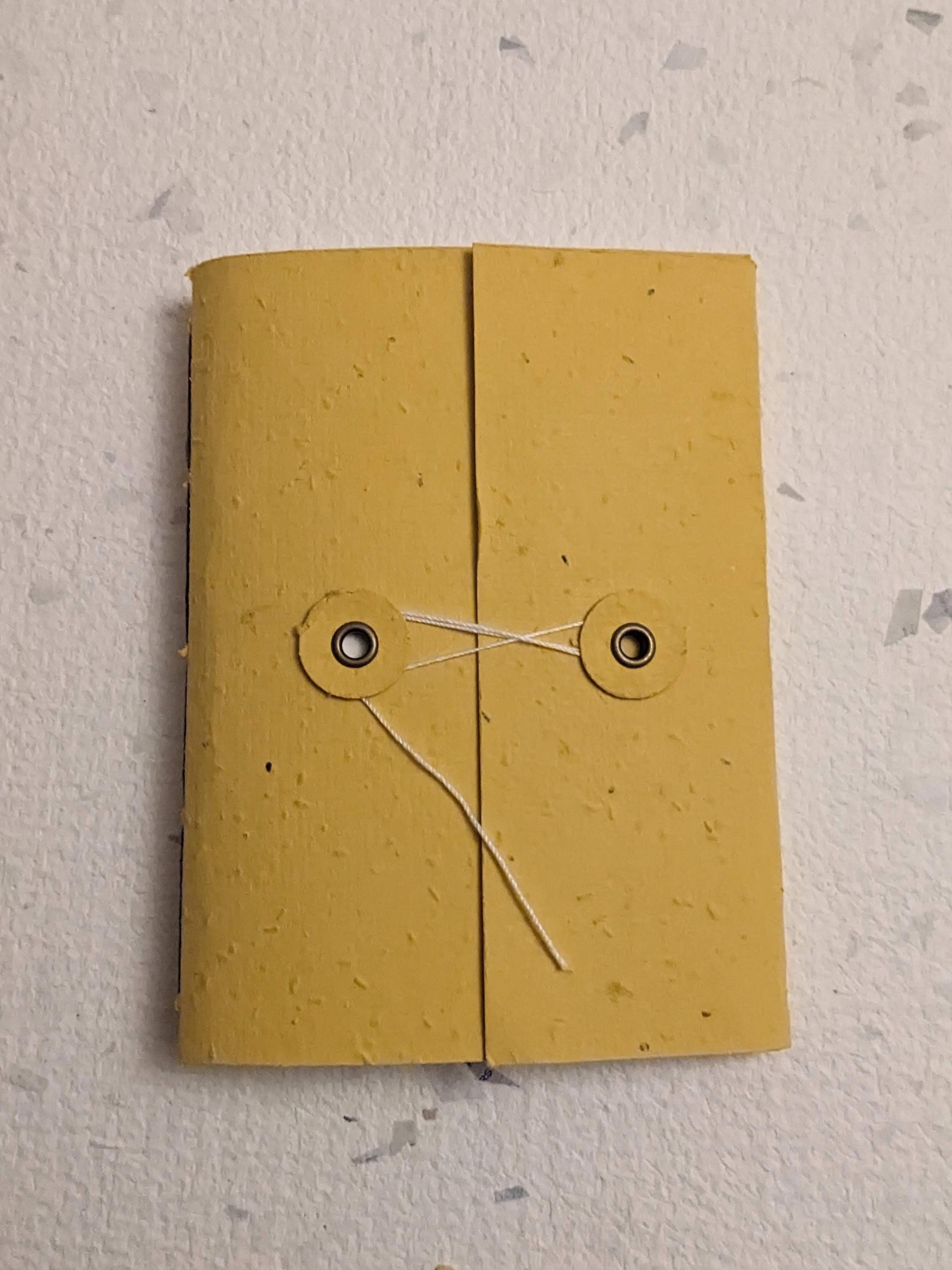 Pocket | Plantable Cotton Button and String Notebook - Etsy