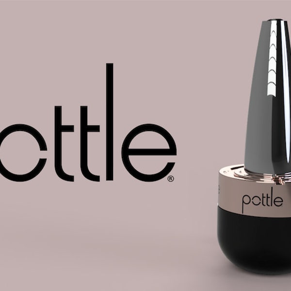 Pottle Noir, Refillable Nail Gel Bottle for Mixing or Refilling Custom Builder Gels For Nail Techs, Nail Polish Mixer Bottle Salon DIY