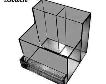 Nail Drill Caddy | Carbide Nail Drill Bit Holder | E-File Cradle | Electric Dremel Drill Machine | Nail Desk Organizer