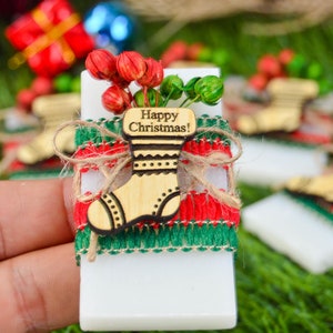 Christmas Favors Scent Soap,Happy Holiday Favors,Personalized bulk Christmas Gifts,New Year Merry Christmas Favors,Xmas Gift,Christmas Decor