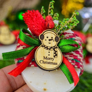 Bomboniera di sapone natalizia personalizzata per familiari e amici, bomboniera di sapone profumata personalizzata, regalo di buone feste per l'azienda, Noel, Natale, bomboniere di nozze