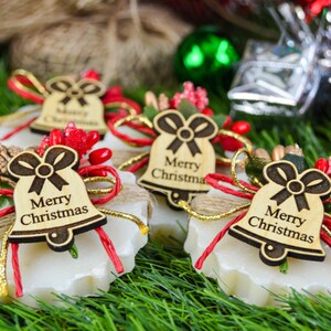 Sapone profumato regalo di Natale, Buon Natale Favore Collega, Buone Feste, Regali di Natale personalizzati all'ingrosso, Capodanno, Bomboniere di Natale personalizzate