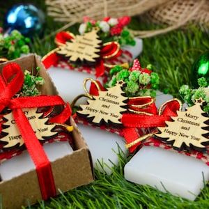 Merry Christmas Favors Coworker,Christmas Scented Soap Favor,Happy Holiday,Personalized bulk Christmas Gifts,New Year,Custom Christmas Favor