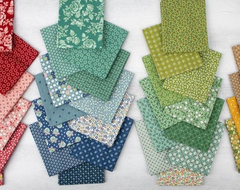 Home Town Fat Quarter Bundles, 42 Pcs.  Riley Blake designs by Lori Holt