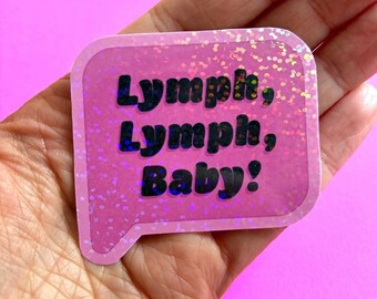 Lymfe lymfe baby sticker | Lymfoedeem chronische ziekte waterdichte vinyl sticker