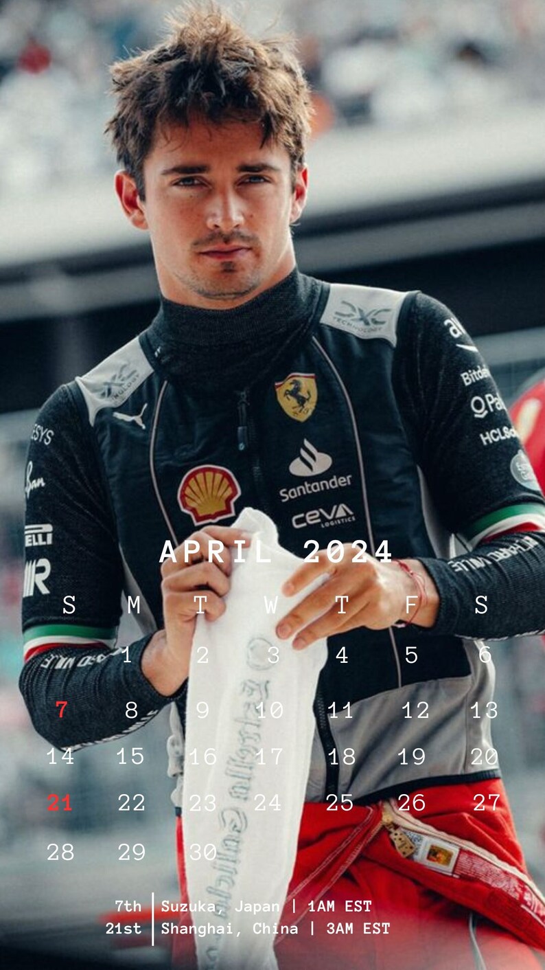 Scuderia Ferrari F1 Drapeau Charles Leclerc - Rouge - 60x90 cm