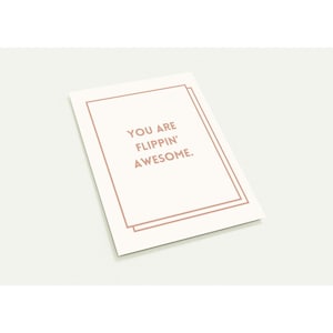 You Are FLIPPIN Super Postkarte | Lustige Danke oder Glückwunsch (Pack von 10)