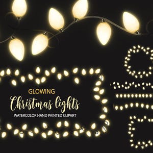 Luzes de Natal brancas clipart. Luzes de fada PNG. Borda de guirlanda brilhante de bulbo branco quente. Luzes de corda Bokeh. Sobreposição de foto de luz cintilante