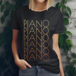 Piano Vibes T-Shirt, Piano T-Shirt, Piano Gift, Piano Player, Piano Dad, Piano Mom, Piano Teacher, Pianist, Unisex Shirt