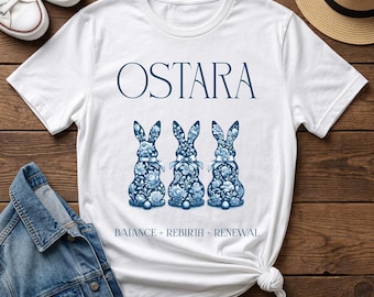 Ostara Bunny T-Shirt: Spring Equinox Pagan Gift
