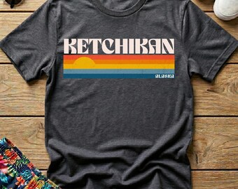 Ketchikan Alaska Sunset T-Shirt: Mountain Nature Lover Gift