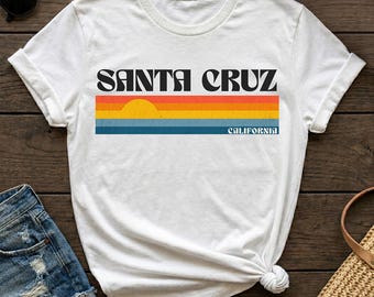 Santa Cruz California Surf Shirt: Beach Vibes Unisex Tee