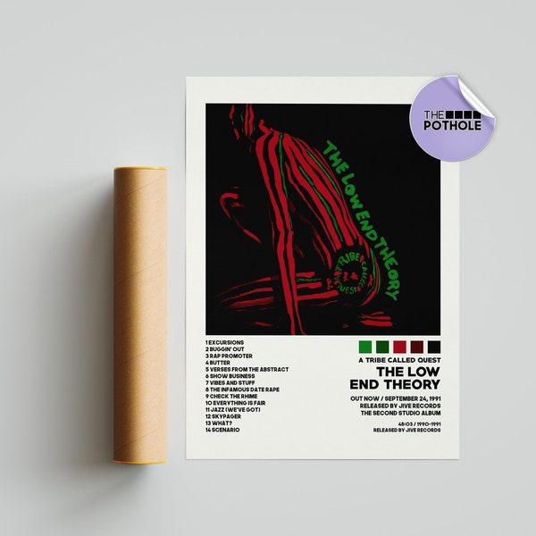 A Tribe Called Quest Posters / The Low End Theory Poster / Album Cover Poster / Tracklist Poster, Custom Poster, A Tribe Called Quest