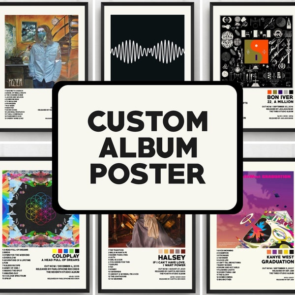 Request Your Own Album Choice / Custom Album Poster / Album Cover Posters / Album Art / Prints / Gift Idea