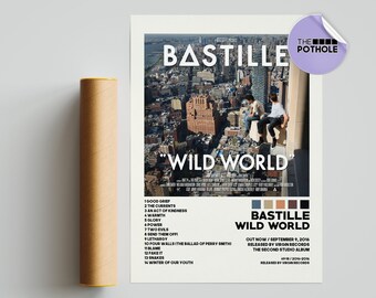 Bastille Posters, Wild World Poster, Bastille, Wild World, Album Cover Poster, Poster Print Wall Art, Custom Poster