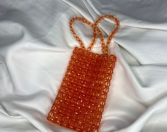 Mini Bead Bag - Beaded Tote Bag - Pearl Bead Bag - Pearl Bag Beaded - Beaded Bag - Evening Bag - Luxury Shoulder Bag - Pearl Handbag