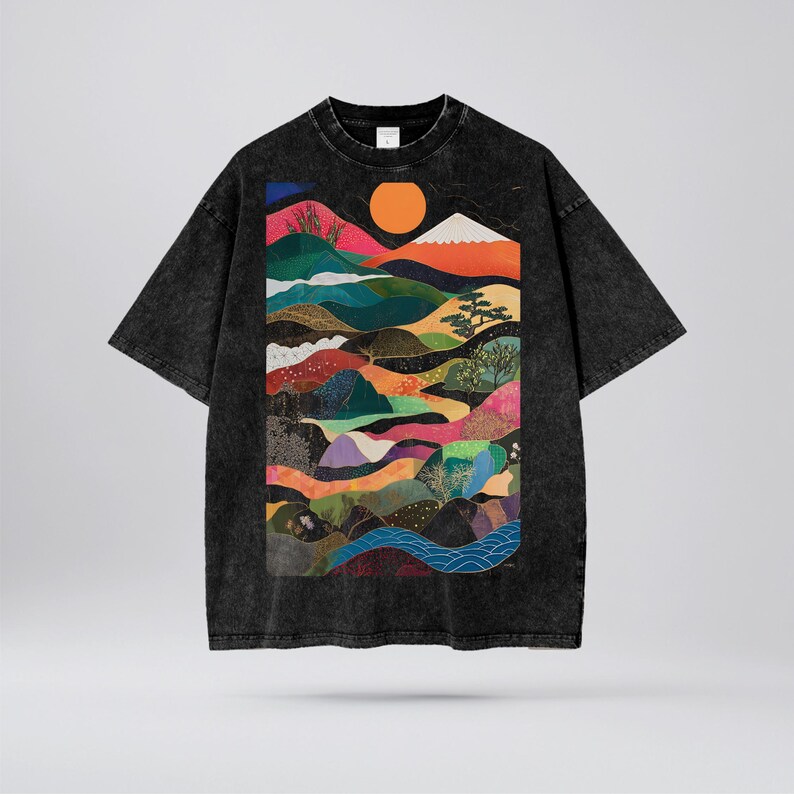 japanese waves tshirt, japanese design tee, snow wash tshirt, high quality, 100% cotton, Japanese traditional print, vintage japanese, Japanese streetwear, snow wash, oversized tee, Japanese inspired, Japanese t-shirt, acid wash, oversize, premium cotton, high quality tee, 2025 trend, Japan fashion,