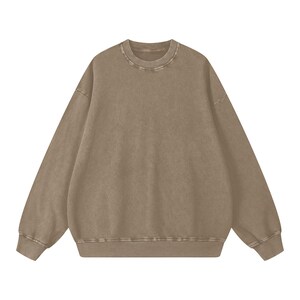 acid wash sweatshirt, streetwear apparel, unisex top, snow wash hoodie, blank acid wash top, long sleeves sweatshirt,