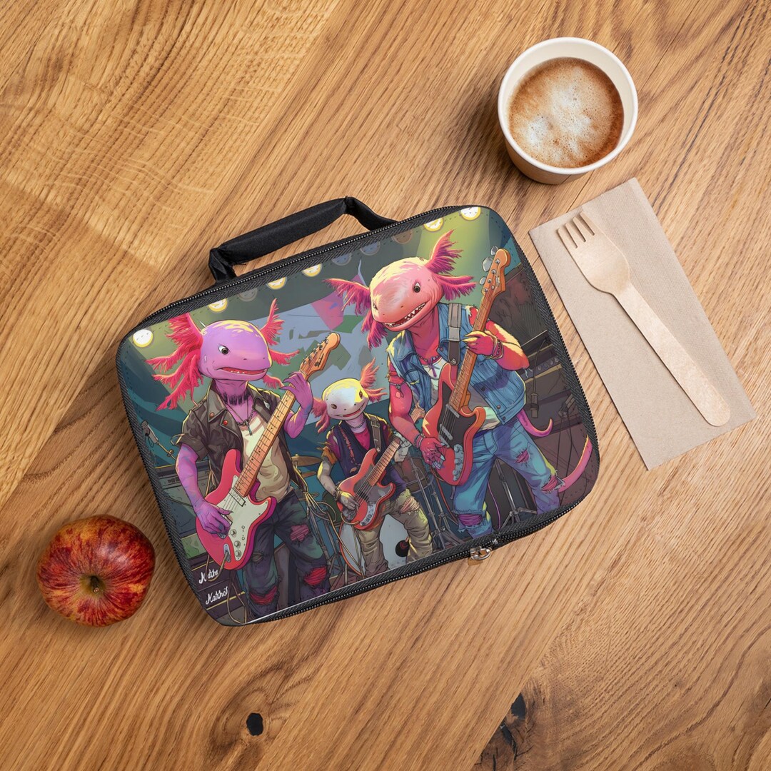 Axolotl Rock Band Lunch Box | Kids Back to School Sale | Salamander ...