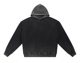 Vintage Washed Gradient Fleece Hoodie