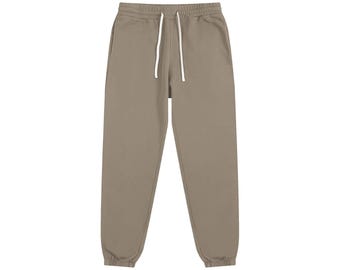 Pantaloni della tuta unisex Essential con stampa personalizzata - 340 GSM, French Terry, comodi e morbidi pantaloni in cotone, pantaloni da tuta, streetwear, oversize