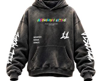 VISCERAL Premium Streetwear Hoodie, Heavyweight Embroidered Hoodie, Quality Thick Cotton, Oversized Fit, Streetwear Style, Winter Hoodie