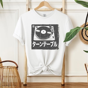 DJ Tshirt, Japanese DJ Culture Vintage Unisex Softstyle T-Shirt | Gift For Dj | Gift For Him | Turntable DJ Tee | Retro Turntablism Tee |
