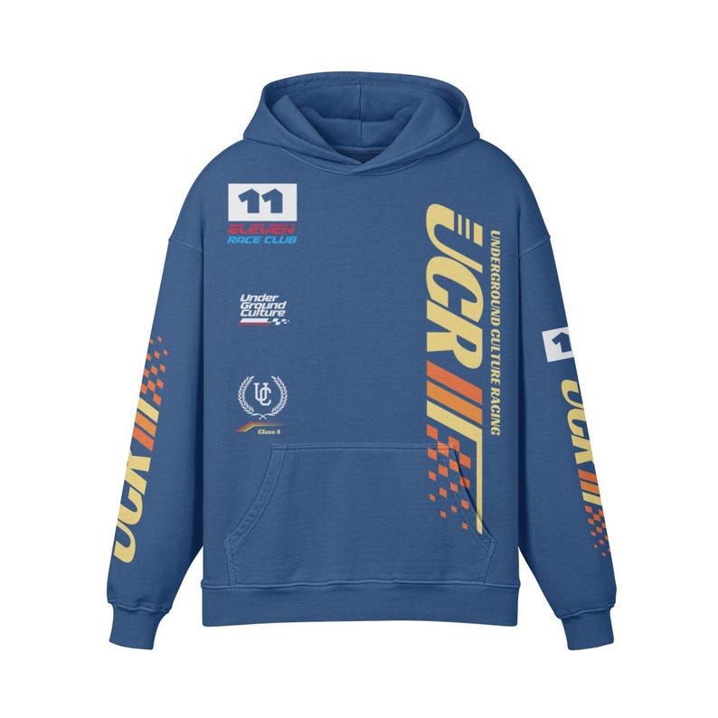 UC Racing Premium Oversize Hoodie, Washed High Quality Hoodie. Moto Racing Streetwear. image 15