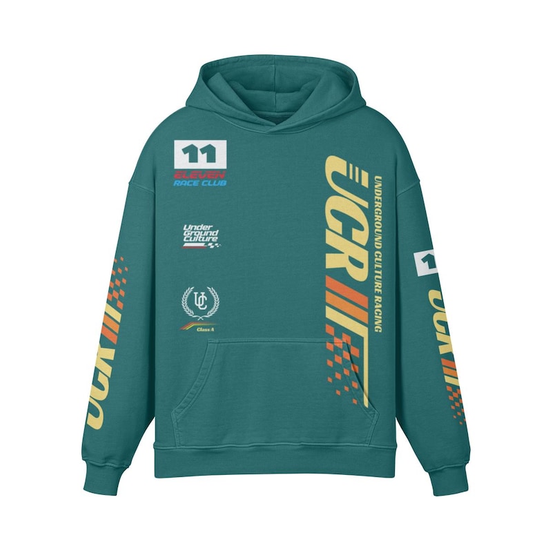UC Racing Premium Oversize Hoodie, Washed High Quality Hoodie. Moto Racing Streetwear. image 12