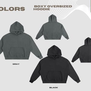 boxy oversized hoodie, black hoodie, streetwear hoodie, cropped hoodie, sweatshirt, training sweater, gym hoodie, blank hoodie, no print,
