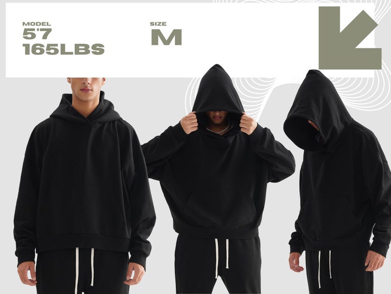 boxy oversized hoodie, black hoodie, streetwear hoodie, cropped hoodie, sweatshirt, training sweater, gym hoodie, blank hoodie, no print,