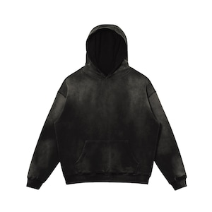 PREMIUM Blank Customizable Sun Faded Heavyweight Cotton Hoodie - 400GSM, Embroidering Print Available