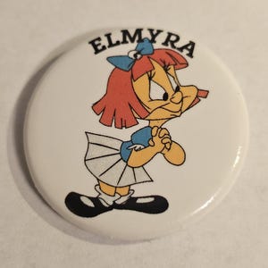 1990s Tiny Toon Adventures Elmyra Cartoon Pinback Button #1625