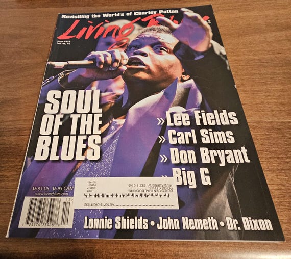 Dec 2017 Issue of Living Blues Magazine Lee Fields - Etsy