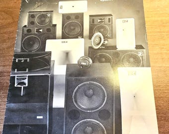 1985 Electro-Voice Professionell ljudförstärkning Produktkatalog ljudutrustning