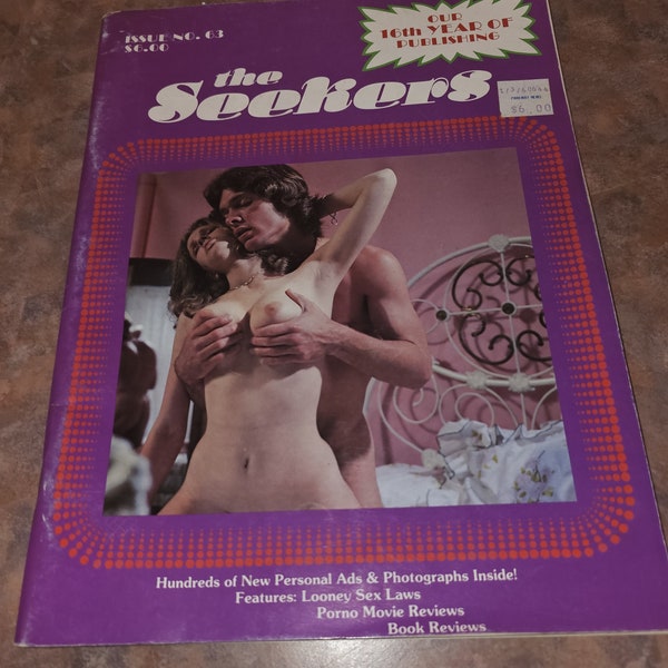 Adult Paperback Book The Seekers magazine with swinger ads 1984